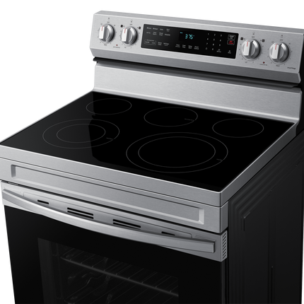 Samsung 30" 6.3 cu. Ft. Smart Electric Freestanding Fan Convection Range with Air Fry