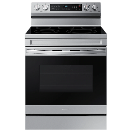 Samsung 30" 6.3 cu. Ft. Smart Electric Freestanding Fan Convection Range with Air Fry