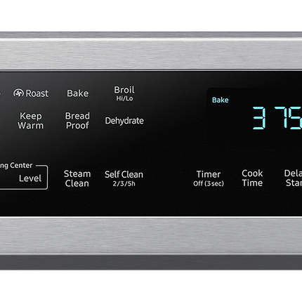 Samsung 30" 6.3 cu. Ft. Smart Electric Freestanding Fan Convection Range with Air Fry
