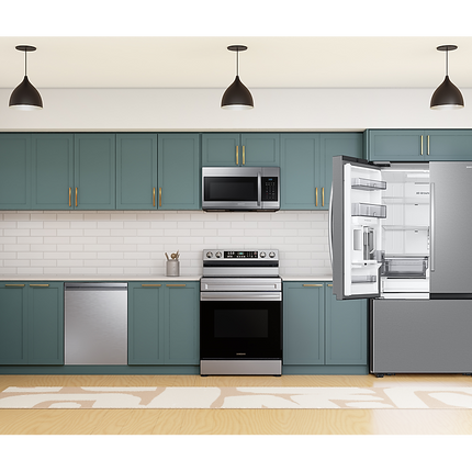 Samsung 30" 6.3 cu. Ft. Smart Electric Freestanding Fan Convection Range with Air Fry