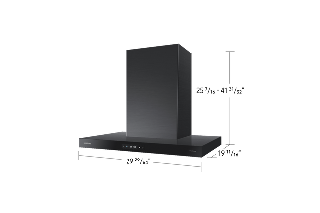 Samsung 30” Bespoke 7 Series Hood with Triple Air Sensor - Charcoal