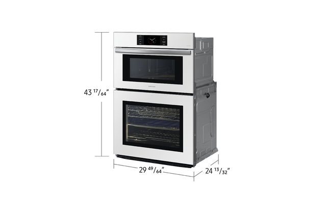 Samsung 7.0 cu. Ft. Bespoke 7 Series Combination Wall Oven with Air Fry, Air Sous Vide, and Flex Duo