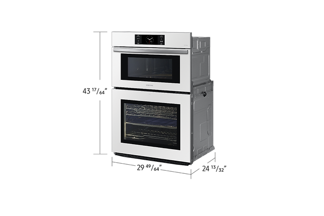 Samsung 7.0 cu. Ft. Bespoke 7 Series Combination Wall Oven with Air Fry, Air Sous Vide, and Flex Duo