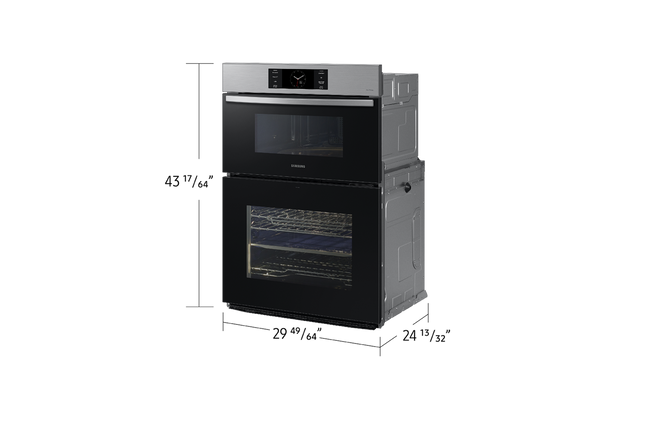 Samsung 7.0 cu. Ft. 7 Series Combination Wall Oven with Air Fry, Air Sous Vide, and Flex Duo - Stainless Steel