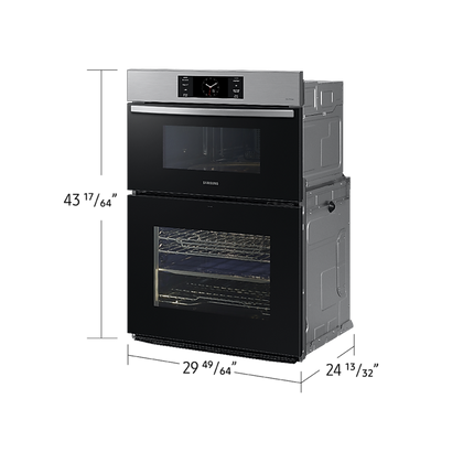 Samsung 7.0 cu. Ft. 7 Series Combination Wall Oven with Air Fry, Air Sous Vide, and Flex Duo