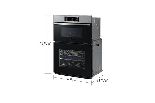 Samsung 7.0 cu. Ft. 7 Series Combination Wall Oven with Air Fry, Air Sous Vide, and Flex Duo