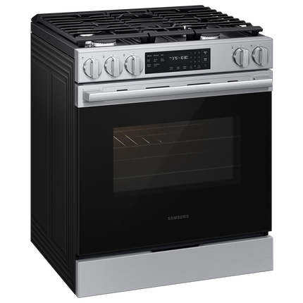 Samsung Gas Slide-In Range True Convection with Air Fry Max (w/ Tray) | Self Clean 6.0 cu.ft.