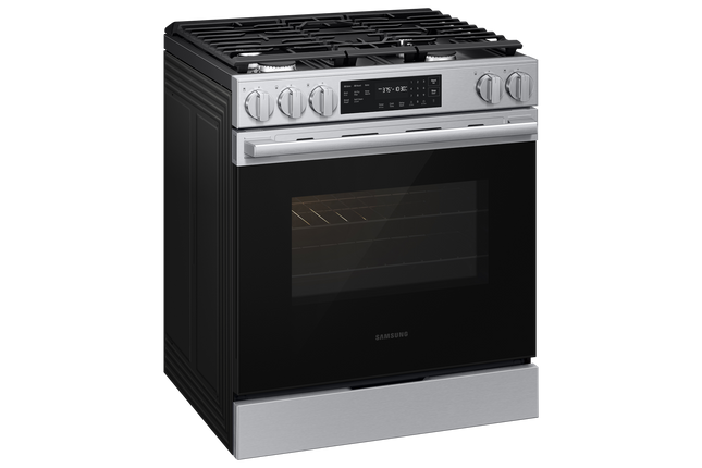 Samsung Gas Slide-In Range True Convection with Air Fry Max (w/ Tray) | Self Clean 6.0 cu.ft.