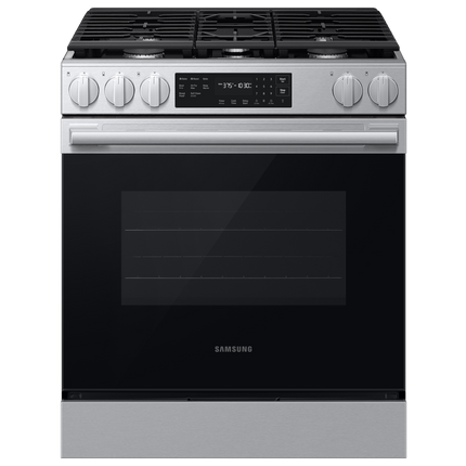 Samsung Gas Slide-In Range True Convection with Air Fry Max (w/ Tray) | Self Clean 6.0 cu.ft.