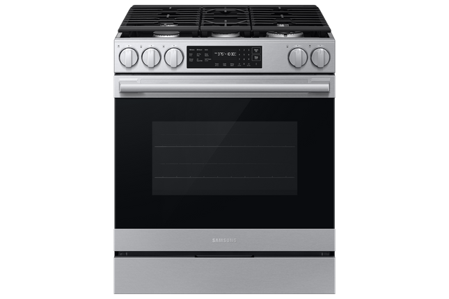 Samsung Gas Slide-In Range True Convection with Air Fry Max Air Sous Vide 6.0 cu.ft. - Stainless Steel