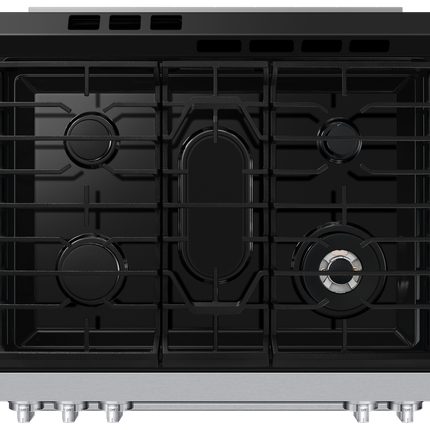Samsung Gas Slide-In Range True Convection with Air Fry Max | Air Sous Vide | Soft Closing Door 6.0 cu.ft. - White