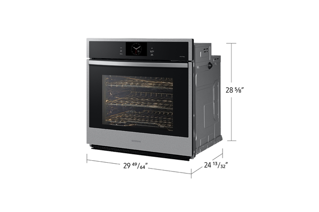 Samsung 5.1 cu. Ft. 6 Series Single Wall Oven with SmartThings, Air Fry, and Air Sous Vide