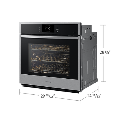 Samsung 5.1 cu. Ft. 6 Series Single Wall Oven with SmartThings, Air Fry, and Air Sous Vide