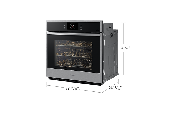Samsung 5.1 cu. Ft. 6 Series Single Wall Oven with SmartThings, Air Fry, and Air Sous Vide