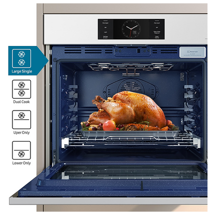 Samsung 5.1 cu. Ft. Bespoke 7 Series Single Wall Oven with AI Camera, Flex Duo, and Steam Cook (2025)
