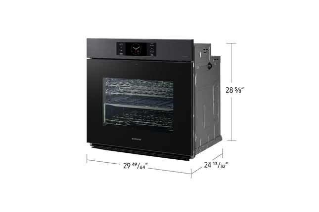 Samsung 5.1 cu. Ft. 7 Series Single Wall Oven with AI Camera, Flex Duo, and Steam Cook (2025) - Matte Black