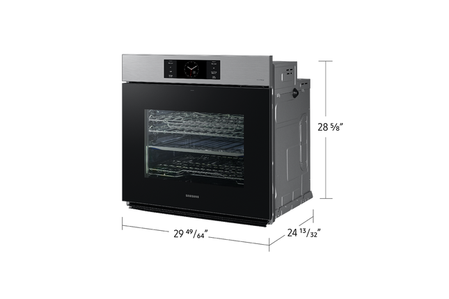 Samsung 5.1 cu. Ft. 7 Series Single Wall Oven with AI Camera, Flex Duo, and Steam Cook (2025) - Stainless Steel