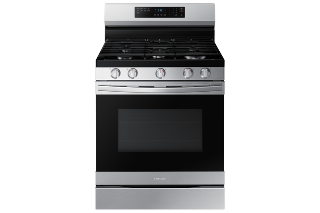 Samsung 30" 6.0 cu. Ft. Smart Gas Freestanding Fan Convection Range with Air Fry