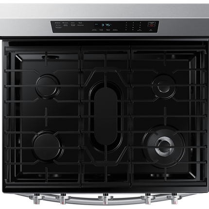 Samsung 30" 6.0 cu. Ft. Smart Gas Freestanding Fan Convection Range with Air Fry