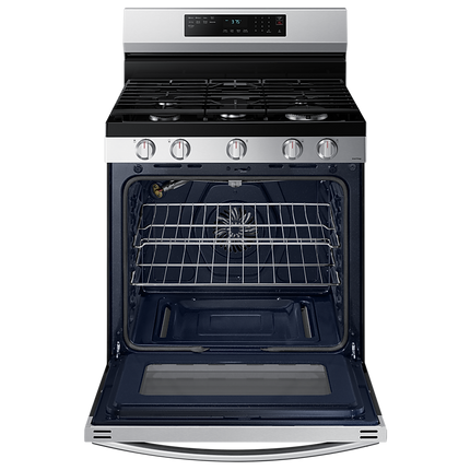 Samsung 30" 6.0 cu. Ft. Smart Gas Freestanding Fan Convection Range with Air Fry