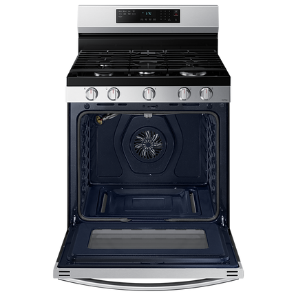 Samsung 30" 6.0 cu. Ft. Smart Gas Freestanding Fan Convection Range with Air Fry