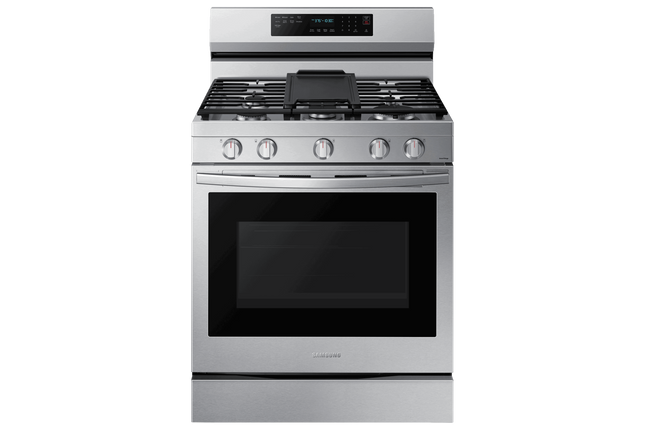 Samsung 30" 6.0 cu. Ft. Smart Gas Freestanding True Convection Range with Air Fry