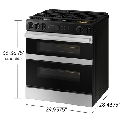 Samsung 6.3 cu.ft. Gas Slide-In Range with Flex Duo™