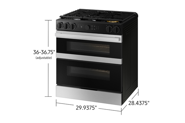 Samsung 6.3 cu.ft. Gas Slide-In Range with Flex Duo™