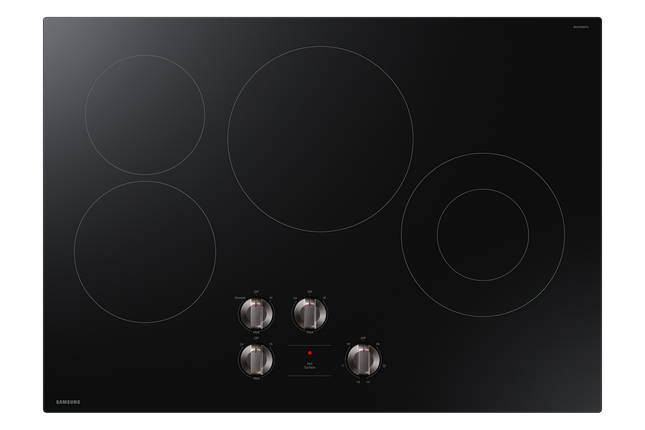 Samsung 30" 4-Element Electric Cooktop with Knob Controls