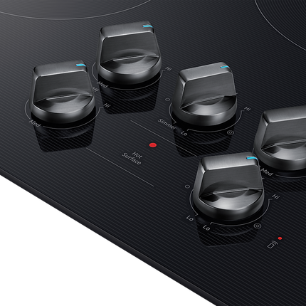 Samsung 30" Radiant Cooktop with Illuminated Knobs