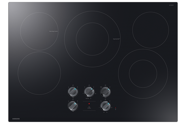 Samsung 30" Radiant Cooktop with Illuminated Knobs