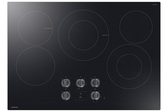 Samsung 30" Radiant Cooktop with Illuminated Knobs