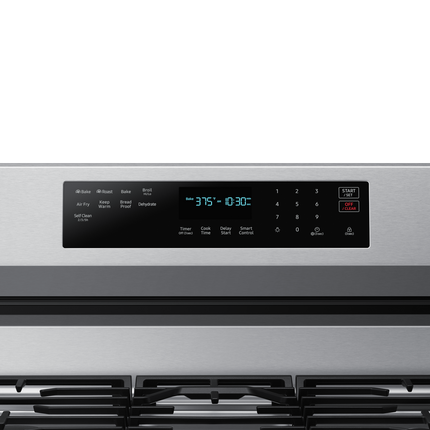 Samsung 30" 6.0 cu. Ft. Smart Gas Freestanding True Convection Range with Air Fry