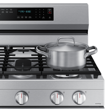 Samsung 30" 6.0 cu. Ft. Smart Gas Freestanding True Convection Range with Air Fry