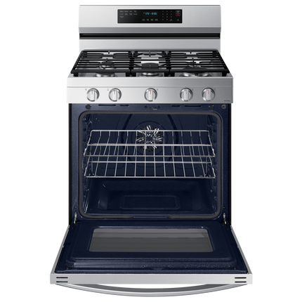 Samsung 30" 6.0 cu. Ft. Smart Gas Freestanding True Convection Range with Air Fry