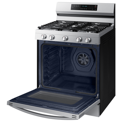 Samsung 30" 6.0 cu. Ft. Smart Gas Freestanding True Convection Range with Air Fry