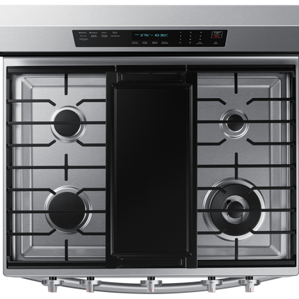 Samsung 30" 6.0 cu. Ft. Smart Gas Freestanding True Convection Range with Air Fry
