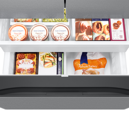 Samsung Bespoke AI 3-Door French Door Refrigerator RF60 Jumbo External Water & Ice Dispenser 26 Cu.ft.