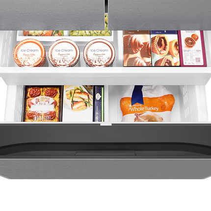 Samsung Bespoke AI 3-Door French Door Refrigerator RF60 Jumbo External Water & Ice Dispenser 26 Cu.ft.