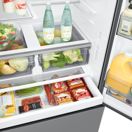 Samsung Bespoke AI 3-Door French Door Refrigerator RF60 Jumbo Mega Capacity External Water & Ice Dispenser 31 cu.ft.