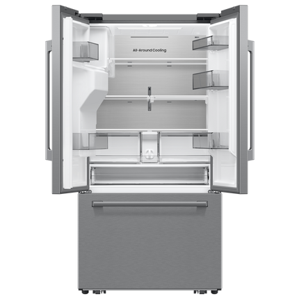 Samsung Bespoke AI 3-Door French Door Refrigerator RF70 Host Zero Clearance Fit External Water & Ice Dispenser 24 cu.ft.