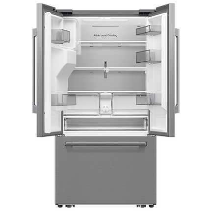 Samsung Bespoke AI 3-Door French Door Refrigerator RF70 Host Zero Clearance Fit External Water & Ice Dispenser 24 cu.ft.
