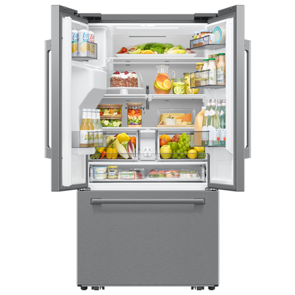 Samsung Bespoke AI 3-Door French Door Refrigerator RF70 Host Zero Clearance Fit External Water & Ice Dispenser 24 cu.ft.