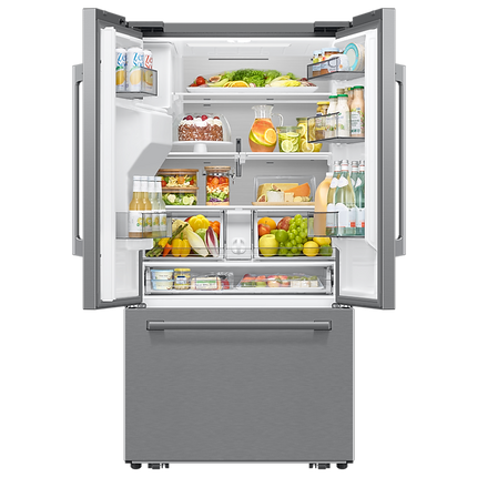 Samsung Bespoke AI 3-Door French Door Refrigerator RF70 Host Zero Clearance Fit External Water & Ice Dispenser 24 cu.ft.