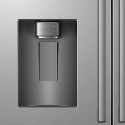 Samsung Bespoke AI 3-Door French Door Refrigerator RF70 Host Zero Clearance Fit External Water & Ice Dispenser 24 cu.ft.
