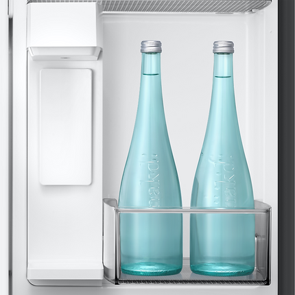 Samsung Bespoke AI 3-Door French Door Refrigerator RF70 Sleek Zero Clearance Fit In-Door Tall Dispenser 24 cu.ft.