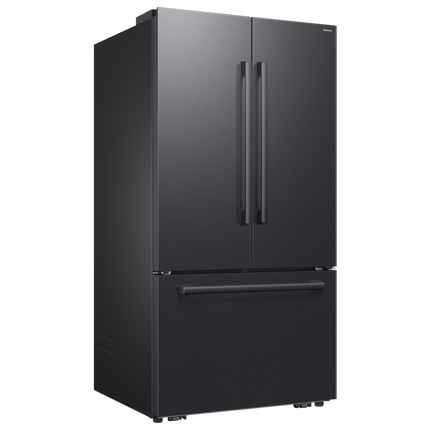 Samsung Bespoke AI 3-Door French Door Refrigerator RF70 Sleek Zero Clearance Fit In-Door Tall Dispenser 29 cu.ft. - Black