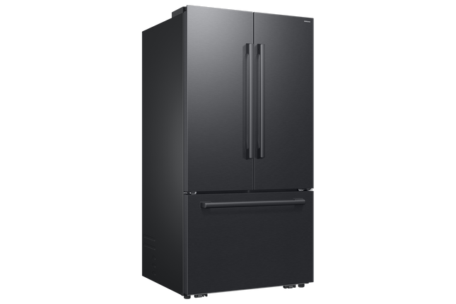 Samsung Bespoke AI 3-Door French Door Refrigerator RF70 Sleek Zero Clearance Fit In-Door Tall Dispenser 29 cu.ft. - Black