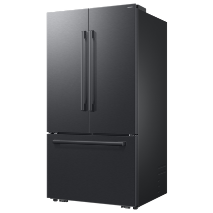 Samsung Bespoke AI 3-Door French Door Refrigerator RF70 Sleek Zero Clearance Fit In-Door Tall Dispenser 29 cu.ft. - Black