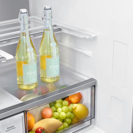 Samsung 36" 23 cu.ft. Bespoke AI Counter Depth 4-Door Flex Refrigerator with Family Hub - White